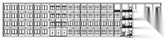 [西北某科技大学]某五层教学楼建筑施工图（房屋建筑学课...