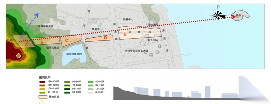 [江苏]山海景观轴城市景观规划设计 景观