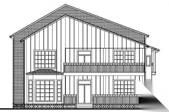 山东某二层别墅建筑结构建筑施工图