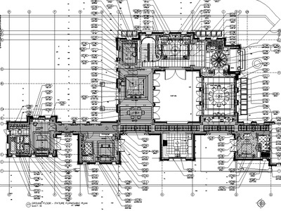 浙江杭州顶级新古典别墅CAD施工图+效果图