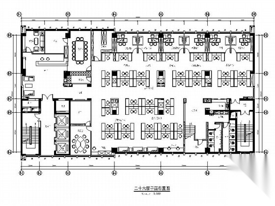 [湖北]综合型集团公司现代办公楼设计施工图（含效果）