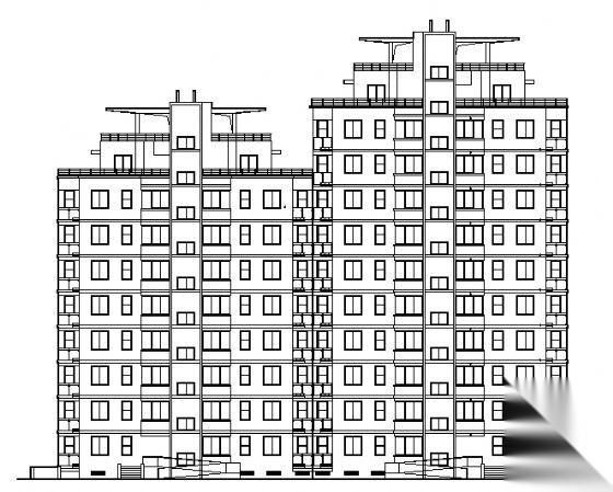 某十层住宅楼建筑施工图