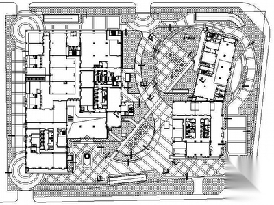 [北京]某商业区中心外环境景观设计施工图