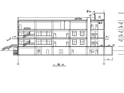 某农大东校区食堂建筑设计施工图CAD