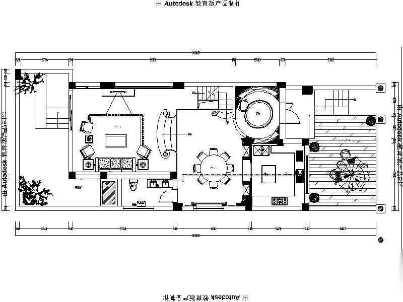 [成都]新古典欧式风格别墅室内设计施工图（含效果图）