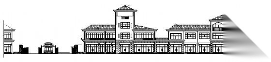 某住宅区临街商铺建筑方案图