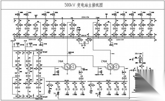 电力工程500kV变电站全套施工图纸878张（完整一二次系统...