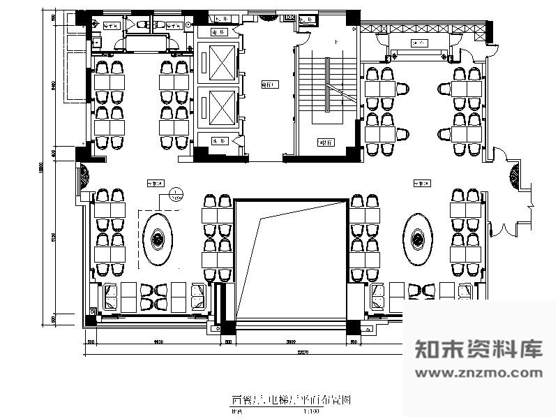 施工图成都某酒店西餐厅装修图含效果