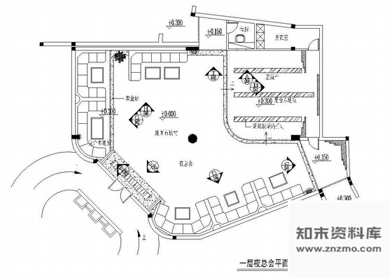 施工图时尚夜总会装修图