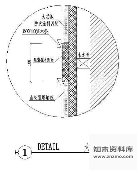 墙面造型节点