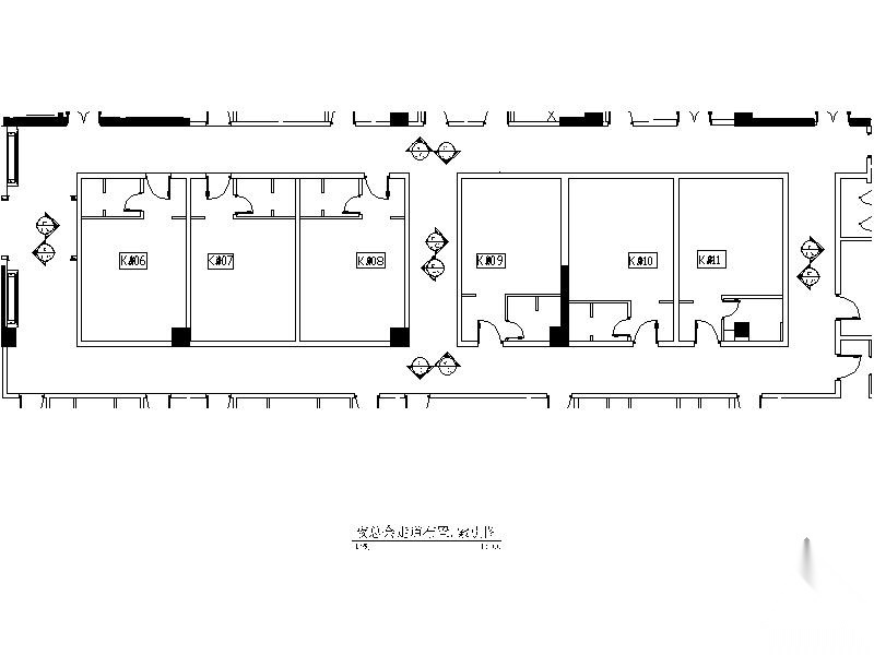 [成都]某酒店夜总会公共走道装修图