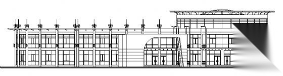 某三层售楼中心建筑施工图