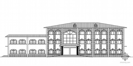 某小型办公楼和食堂浴室建筑施工图