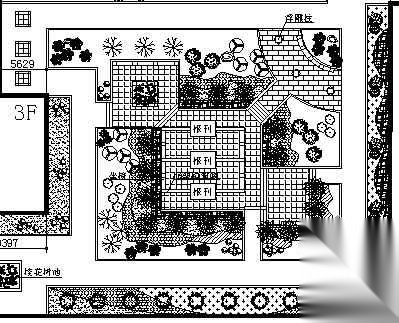 某学校中庭景观绿化方案