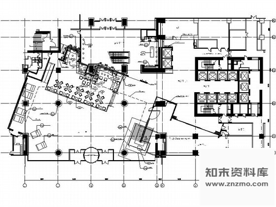 施工图北京全球知名连锁酒店大堂装修图