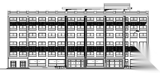 山东省烟台市某六层宾馆建筑方案图