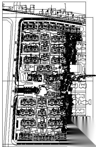 居住区景观轴线园林工程施工图