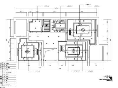 欧式风格三层一居室住宅装修施工图设计