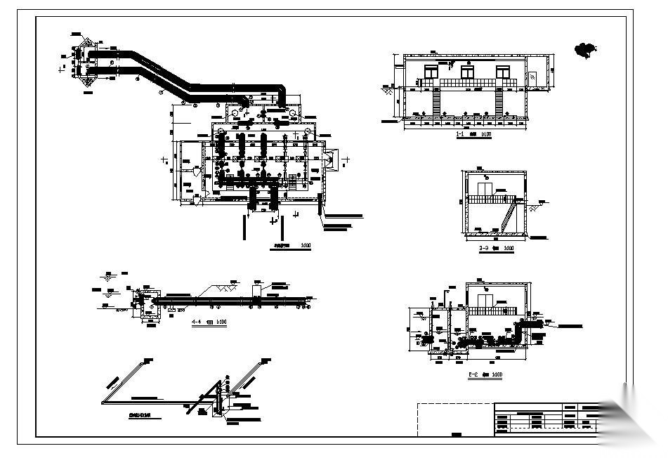 取水泵房施工图工艺设计 市政给排水