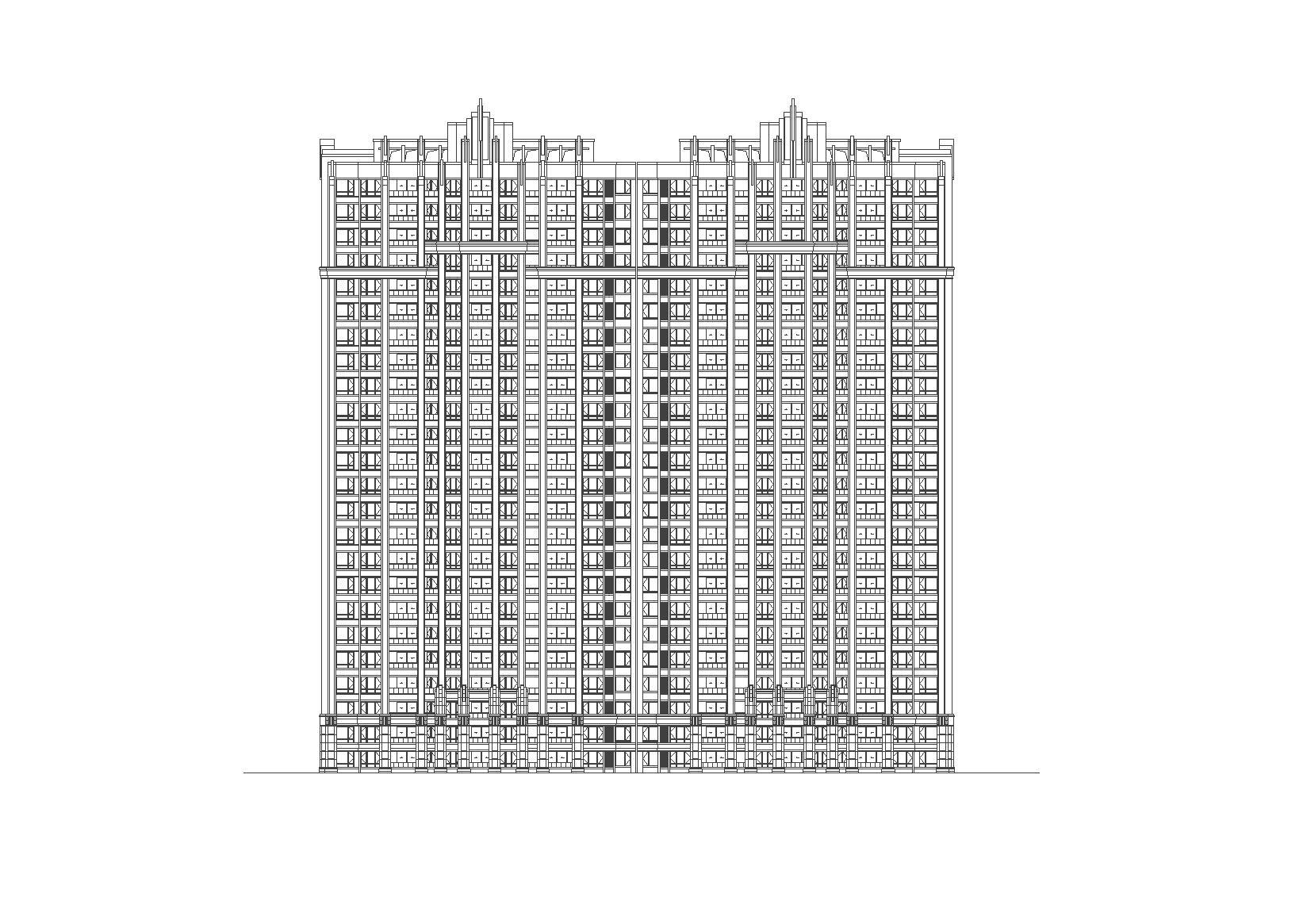 [河南]郑州天城小区建筑方案施工图设计