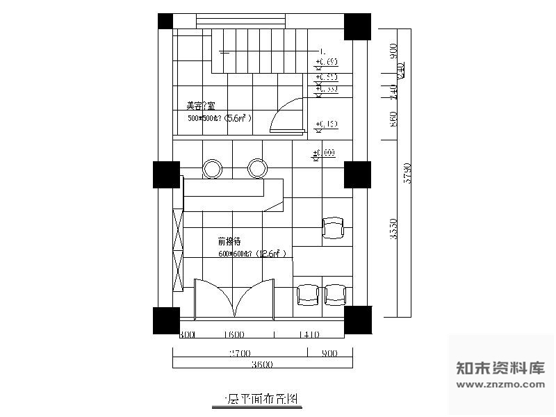 施工图美容院装修施工图