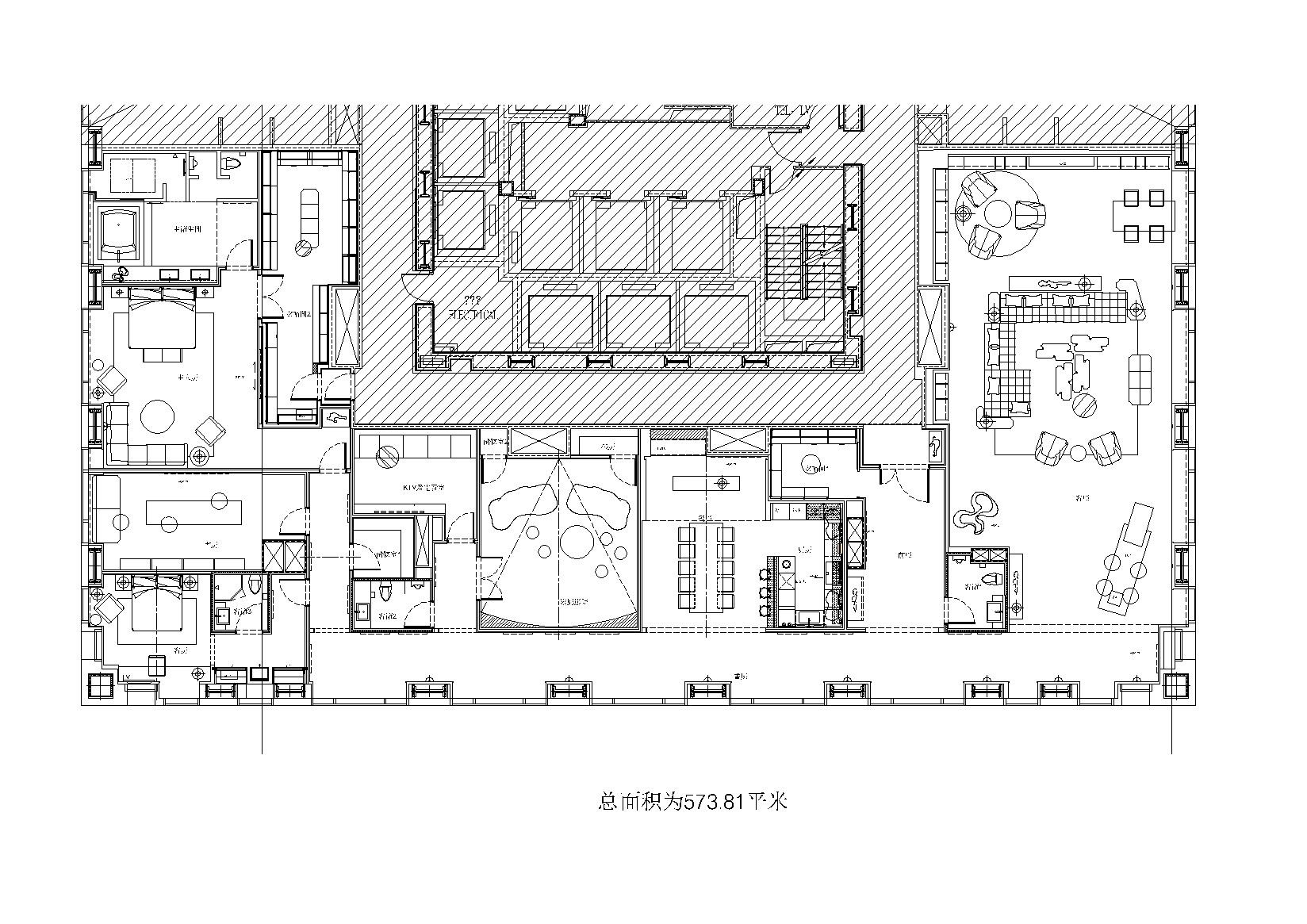 [北京]柏悦府570M²大平层私宅施工图_灯光图