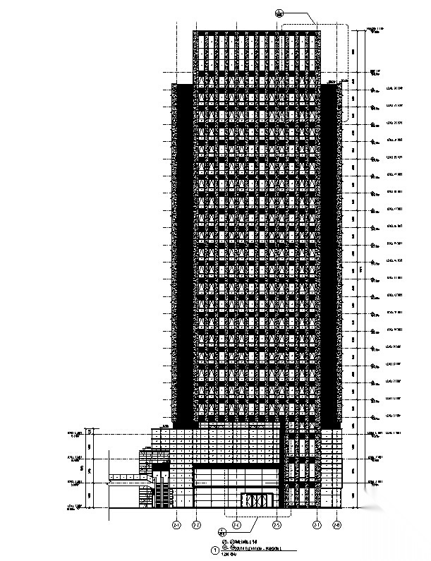 [上海]知名设计院高层商业综合体建筑设计施工图