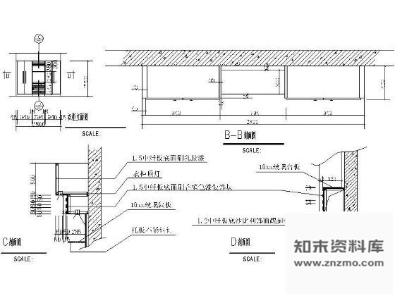 图块/节点衣柜详图 柜类