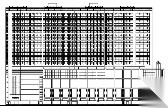 服饰文化商业广场建筑施工图