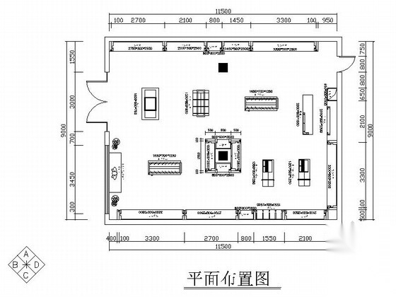 [河南]某现代风格西服专卖店室内装修施工图