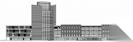 [上海]某大学图书馆、信息中心楼建筑结构施工图