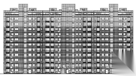 某十一层住宅楼建筑方案图