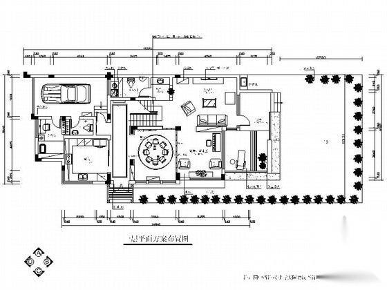 温馨双层洋房住宅装修施工图 平层