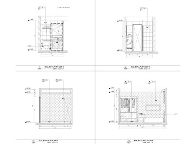 [江苏]38㎡一居室家装样板间装修设计施工图