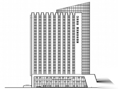 [河南省鹤壁市]某二十四层综合商务大厦建筑施工图（酒店...