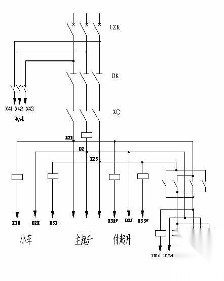 20T双梁桥式起重机电气原理图