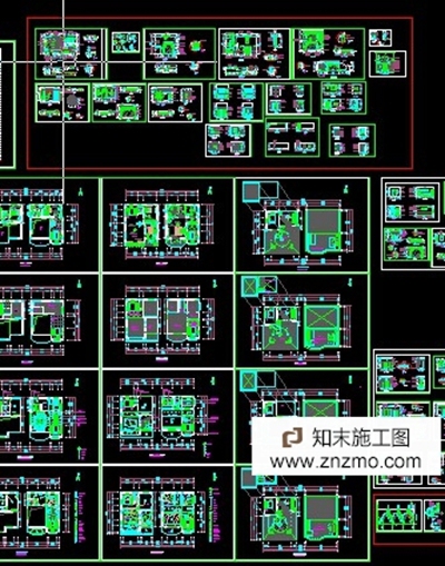 超详细标注的别墅施工图