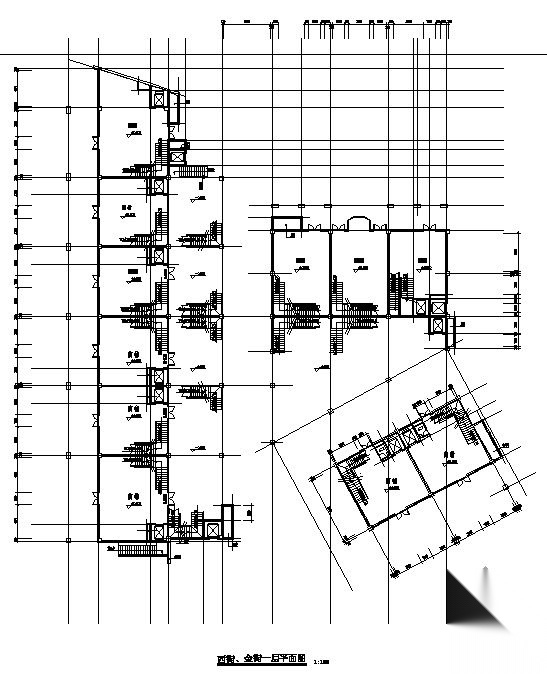 某商业街四层单体方案图（西街）