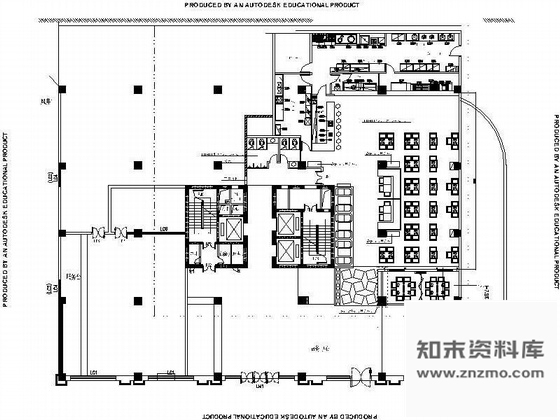 施工图时尚西餐厅装修图(含效果图)