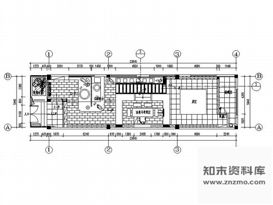 施工图原创福州与世隔绝韵味茶馆室内施工图含效果图