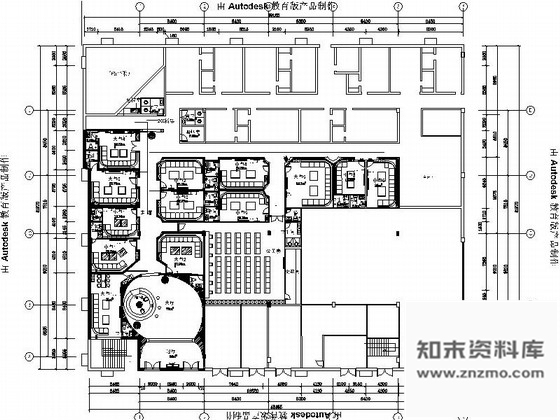 施工图郑洲时尚豪华KTV装修CAD施工图含效果图