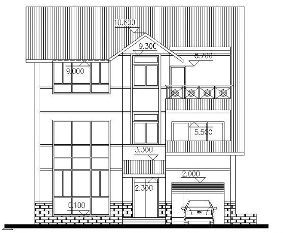 别墅建筑方案图3