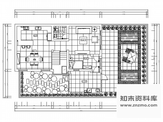 施工图北京朝阳区高档居住区现代四层别墅装修施工图