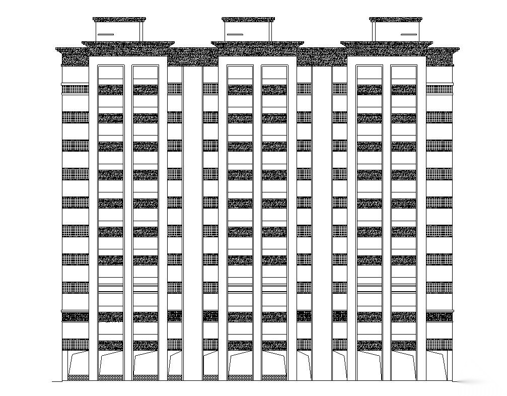 [浙江]现代风格住宅建筑施工图（3栋）