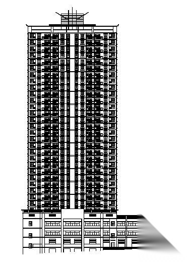 高层商住建筑建施图