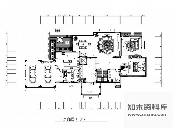 施工图时尚现代三层别墅样板房装修图含效果