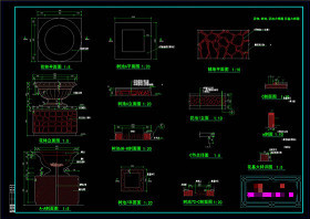 花池大样图CAD景观图纸 景观小品