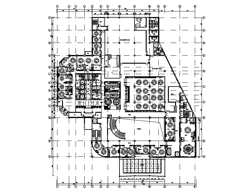 浙江五星级酒店二层餐厅施工图（含效果图）