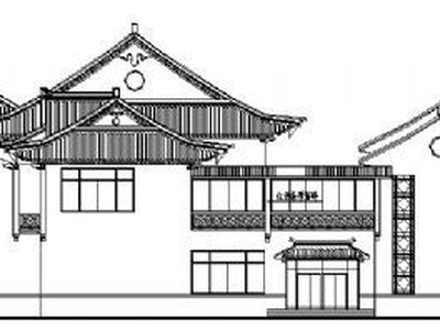 高速公路服务区建筑方案图