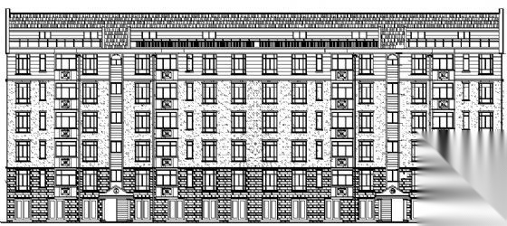 某六层砖混住宅楼建筑施工图